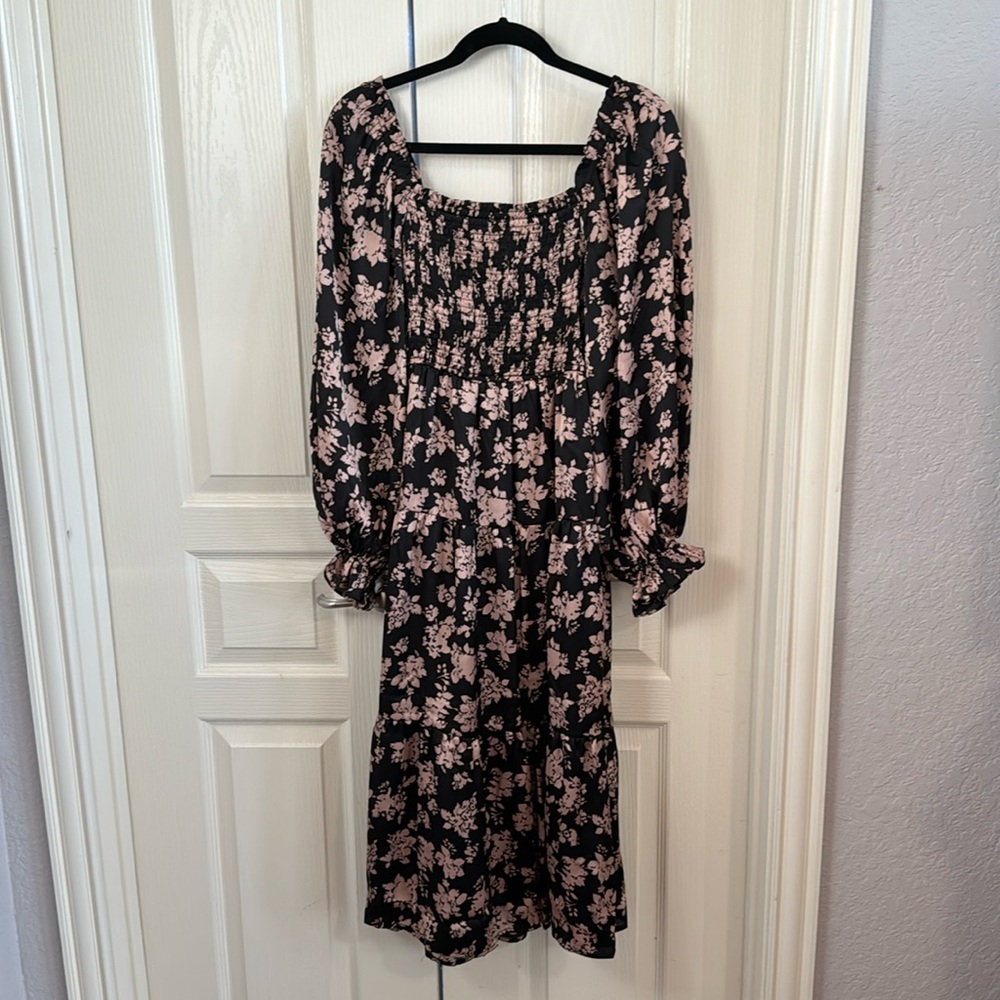 Satin midi dress